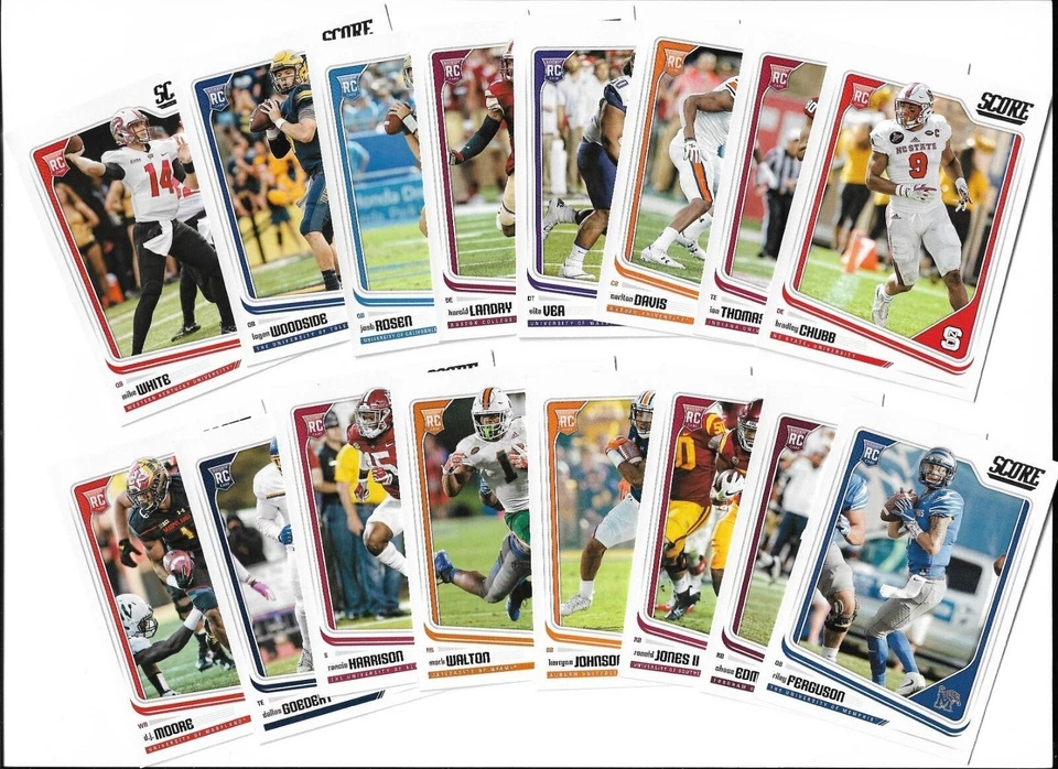 2018  Score Football  Rookies  Complete your set       Free Shipping - Image 1 of 1