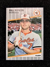 1989 Fleer Bill Ripken Black Box "FF" Error Card #616 Miscut Baltimore Orioles