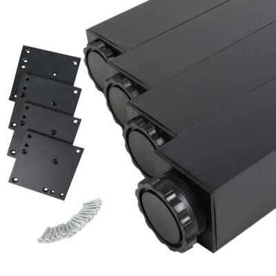 Tischbeine Möbelfüsse Möbelbein im 4er Set Tischfuß Eckig 60mm x 60mm Höhe 710mm - Bild 1 von 4