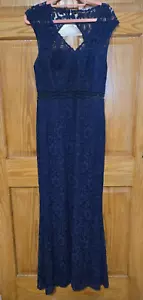 Abito da sposa David's madre della sposa/damigella d'onore, schiena aperta, blu navy, pizzo, 12 - Foto 1 di 12