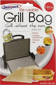 Reusable Grill Bag Paninis Toasted Sandwiches Chicken Fish Sealapack No Mess - Picture 1 of 7