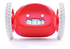 Clocky Alarm Clock on Wheels Red Clocks Home Décor Garden