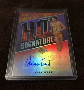 Panini 2018 Nba Hoops Jerry West Hot Signatures Auto Autograph NBA Logo - Picture 1 of 2