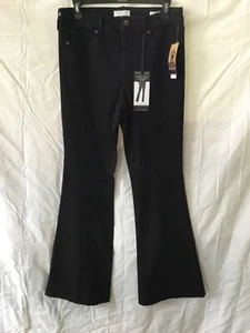 Neu mit Etikett Sofia Damenjeans Melisa hoher Bund Schlag Größe 8 kurz schwarz - Bild 1 von 4