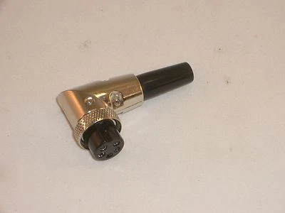 OPEK C-5RUB 5 PINES HEMBRA ÁNGULO RECTO MICRÓFONO CONECTOR ENCHUFE con BOTA Foto 1 de 2