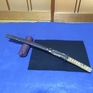 Japanese Wakizashi Koshirae Edo Period Bamboo Katana Wooden blade Length16.14in - Picture 1 of 10