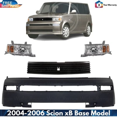 前保险杠盖和格栅组件套件适用于 2004 - 2006 Scion xB 底座型号 — 第 1/4 张图片