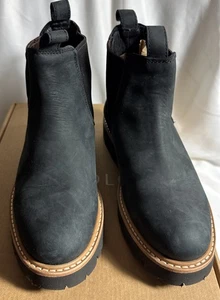 Botas Chelsea Nisolo Go To Lug extraligeras negras al tobillo para mujer talla 6,5 nuevas en caja - Imagen 1 de 7