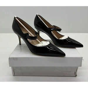 MANOLO BLAHNIK Camparinew décolleté a punta in pelle nere taglia 41 nuove con scatola #21S - Foto 1 di 10