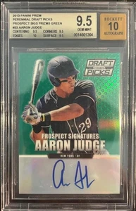 Aaron Judge 2013 Prizm Green Draft Picks RC Auto BGS 9.5 10 Auto # 33 - Picture 1 of 2