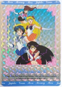 Sailor Moon R Amada Pp Hero Collection Part 1 Prism Card 149 sailor Team - Picture 1 of 2