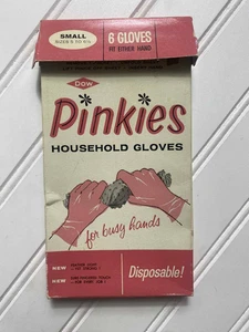 Vintage 1930er Pinkies Einweghandschuhe von Dow Manufacturing euc Film Requisite - Bild 1 von 2