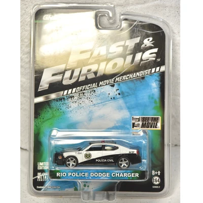 1/64 Greenlight Fast & Furious Official Merchandise Rio Dodge Charger Police Toy - Image 1 of 4