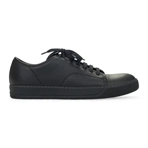 NIB LANVIN BLACK DBB1 LOW TOP SNEAKERS SIZE 11 $590 - Picture 1 of 8