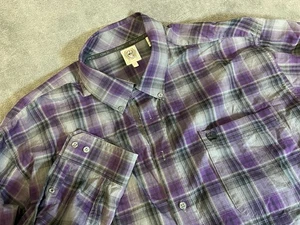 Camisa vaquera Cinch Western para hombre con botones a cuadros XL púrpura MTW1104865 - Imagen 1 de 10
