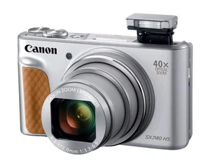 Canon PowerShot SX740 HS 20.3MP 4K Digital Camera 40x Silver - New - US MODEL - Picture 1 of 2