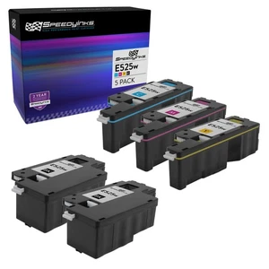 5pk Toner Set for Dell E525 E525w 593-BBJX Black Cyan Magenta Yellow DPV4T - Picture 1 of 5