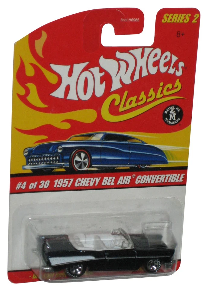 Hot Wheels Classics Series 2 (2005) Dark Blue 1957 Chevy Bel Air Convertible To Foto 1 de 1