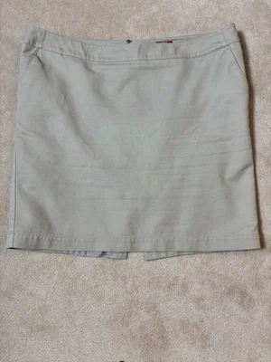 Falda Merona para mujer forrada recta bolsillos elásticos marrón cierre de cremallera talla 18 Foto 1 de 4