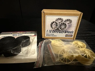 Rueda RAYS Volk Racing G25 18 pulgadas con neumático RE11S 1/18 diseño hobby nueva Foto 1 de 4