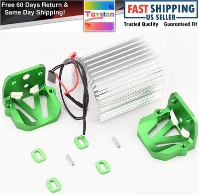 Se adapta a disipador de calor de aluminio X-MAXX Ultimate y soportes de motor verdes Traxxas 77097-4 Foto 1 de 4