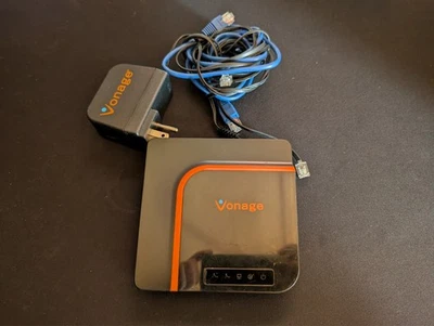 Vonage VDV22-VD VoIP Phone Adapter Router With Power Supply & Cables Tested - Image 1 of 4