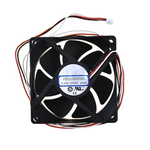 For NSTECH PSAD18025BH A500 DC12V 0.43A 80*80*25mm Double Ball Cooling fan 3pin - Afbeelding 1 van 4