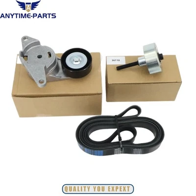 Serpentine Belt Component Kit for Buick Enclave GMC Acadia Chevrolet Traverse Foto 1 de 4