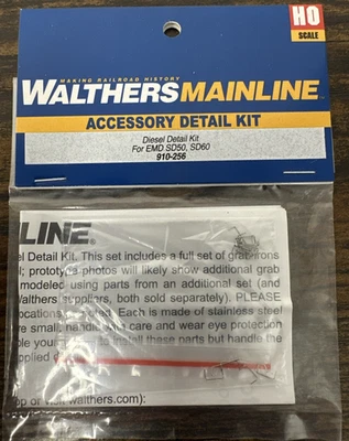 Walthers MainLine HO #910-256 Accessory Detail Kit for EMD SD50 & SD60 Diesels - Image 1 of 4