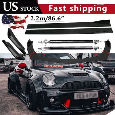 For Mini Cooper Paceman Front Bumper Lip Spoiler Splitter Car Body Rear Foto 1 de 4