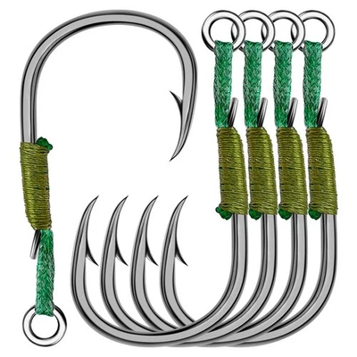 20pc Assist Jig Fishing Hooks Saltwater Jig Hook Strong Line Assist Hook 16#-20# - Image 1 of 4