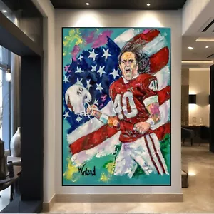 Venta Pintura ORIGINAL Hecha a Mano Pat Tillman 48"H X 36W Antes $50K Ahora $24.995 - Imagen 1 de 14