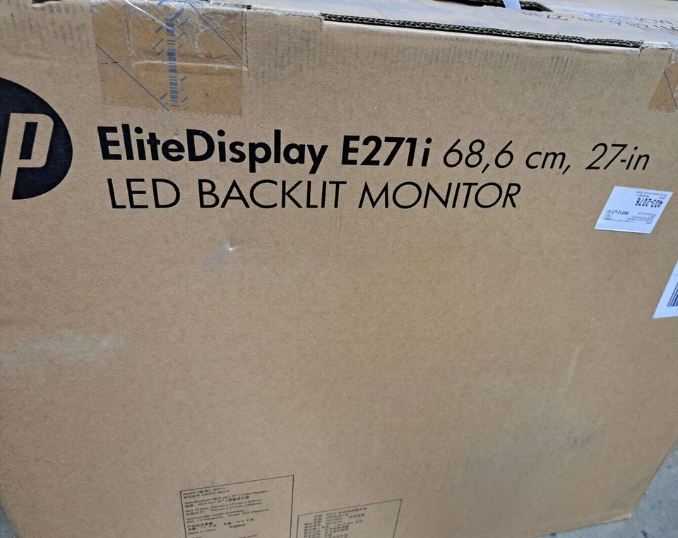 HP E271i 27-inch IPS LED FHD Backlit Monitor D7Z72A8#ABA new sealed - Image 1 of 1