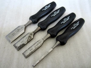 Vintage Craftsman 4pc Wood Chisel Set 36859 WF Made in USA - Picture 1 of 7
