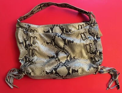 Bolso de Mano Botkier Cuero Y Serpiente Cuero Repujado Nº 13 NYC Foto 1 de 4