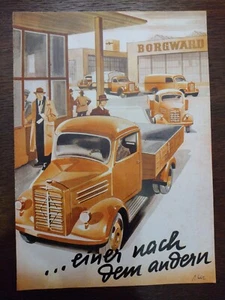 Original Borgward B1000 Benziner LKW Prospekt - Verkaufsprospekt von 1949 - Bild 1 von 3