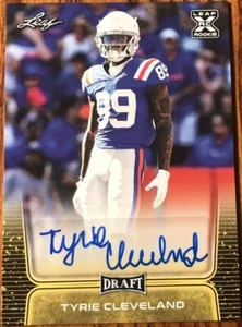 2020 Leaf Flash Autographs GOLD Tyrie Cleveland #BA-TC1 Florida Gators - Picture 1 of 2