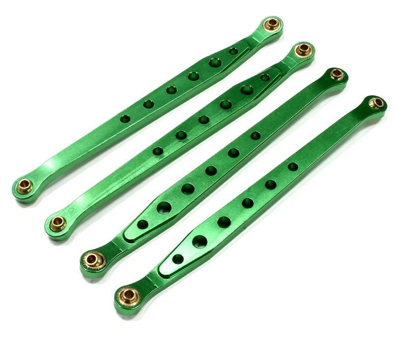 Axial Wraith Green Alloy Chassis Linkage (4pcs) by Integy INTC23789GREEN - Image 1 of 1