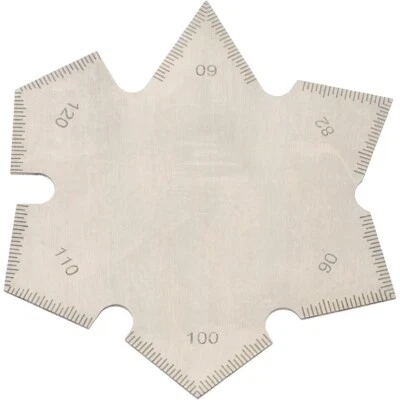 SPI 13-719-0 Countersink Angle Gage: 60°, 82°, 90°, 100°, 110°, and 120° Angles