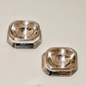 Antique George I Silver Pair Trencher Salts London 1721/22 Isaac Dighton - Picture 1 of 8
