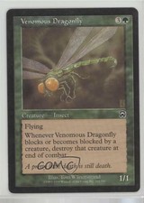 1999 Magic: The Gathering - Mercadian Masques Venomous Dragonfly #282 01dr