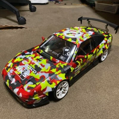 Pandora Nissan 180SX ORIGIN Labo 1/10 RC Car Painted Body Pre-owned free ship - Image 1 of 4