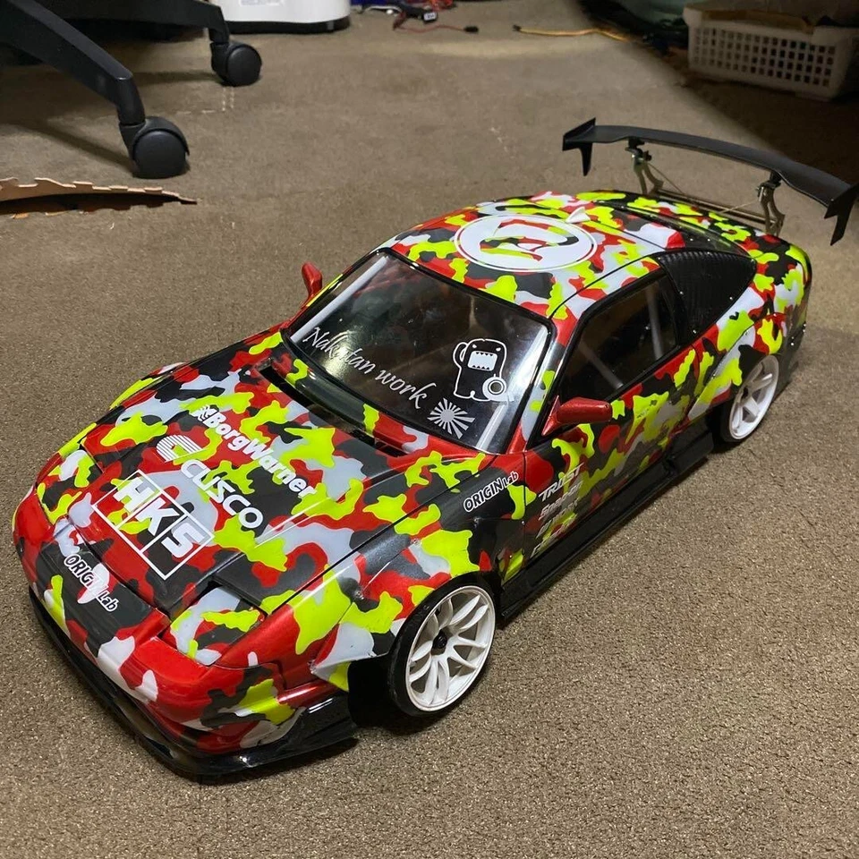 Pandora Nissan 180SX ORIGIN Labo 1/10 RC Car Painted Body Pre-owned free ship - Image 1 of 4