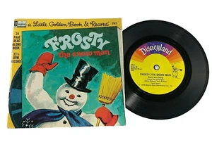 1972 Disneyland Frosty the Snow Man Book and Record - Imagen 1 de 10