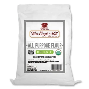 Organic All Purpose Flour, Unbleached, 25 lb - Picture 1 of 8