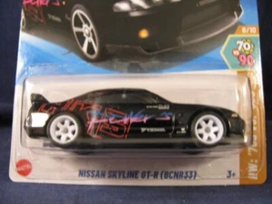 2025 Hot Wheels Nissan Skyline GT-R (BCNR33) Black #144, w/Real Rider Wheel Swap - Picture 1 of 5