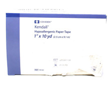 1914C Kendall Hypoallergenic Paper Tape White 1" x 10 Yds - 12/BX Exp. 3/24
