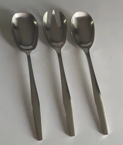 3 Piece Salad Serving Set - Dansk - VARIATION V - Fork & Spoon MCM Finland IHQ - Picture 1 of 6