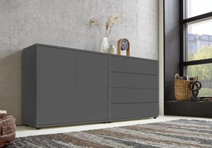 BMG Möbel Sideboard Mailand Set3 Schubladenkommode Kommode Anrichte in anthrazit - Bild 1 von 1