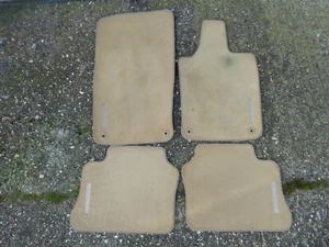 GENUINE PORSCHE PANAMERA 2009-2016 VELOUR CARPET FLOOR MATS CREAM/BEIGE UK CARS - Picture 1 of 5